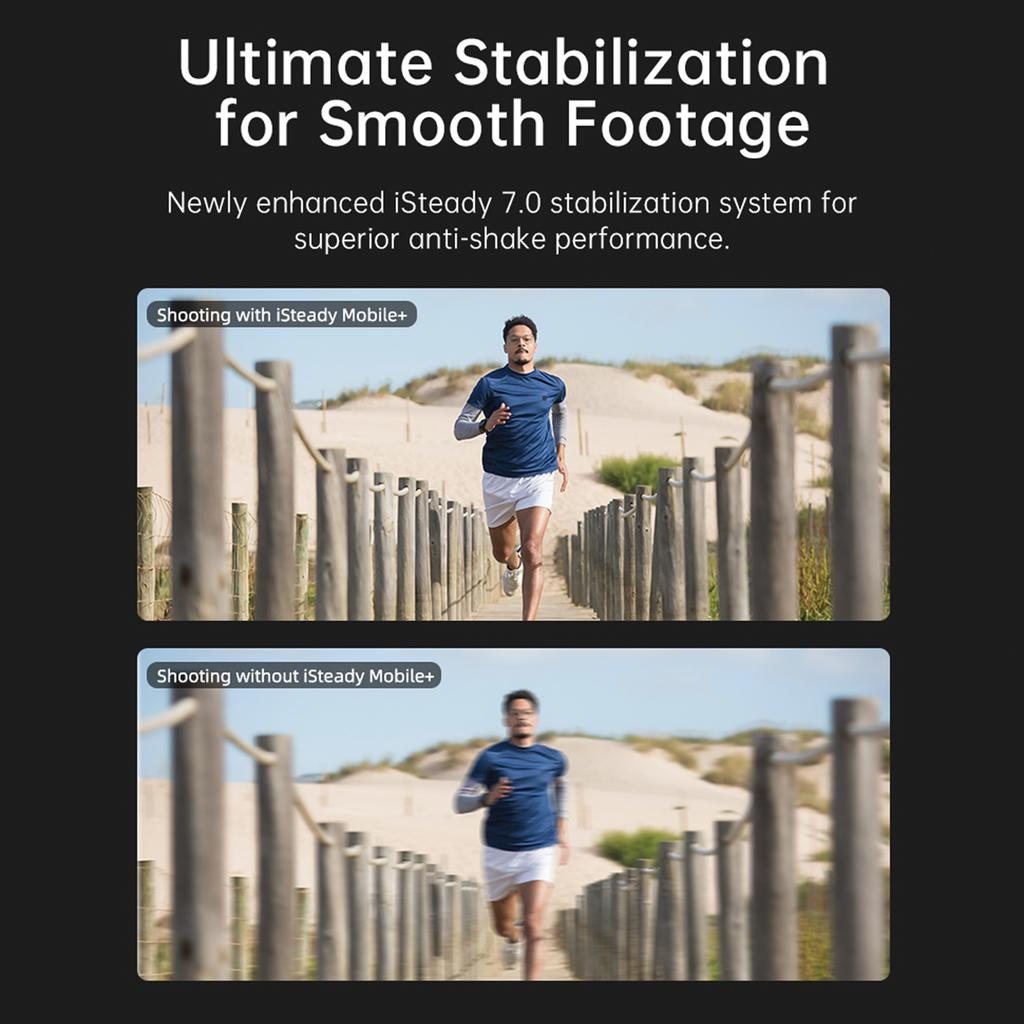 Hohem 2024 iSteady Mobile+ 3-осевой стабилизатор-подвес для смартфона, грузоподъемность 280 г/0,61 фунта