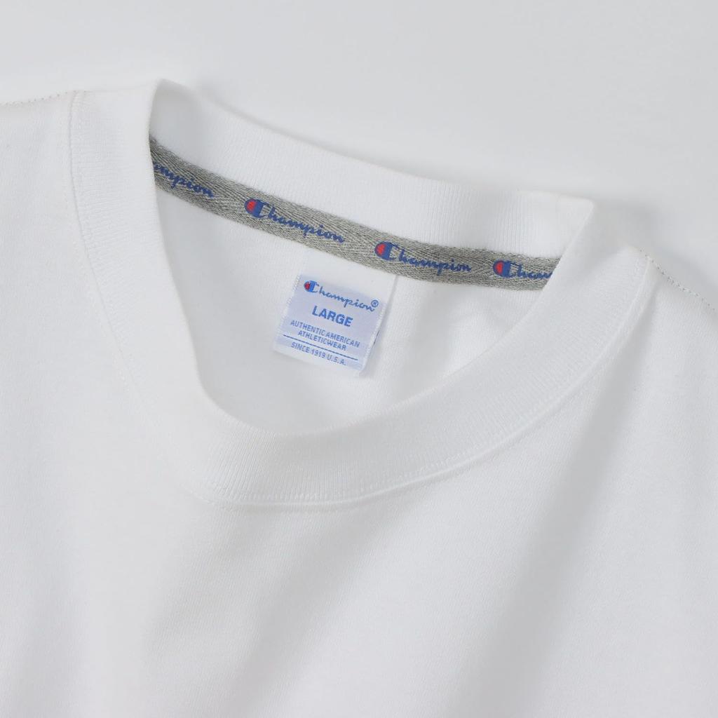 Champion Длинная футболка Relax Fit One Point Logo Long Sleeve Round Neck 100% Cotton COTTON USA RelaxFit One Point Logo Embroidery Long Sleeve T Shirt