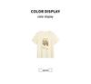 Plus Size Tulip Print Short Sleeve Loose Round Neck T-shirt for Women
