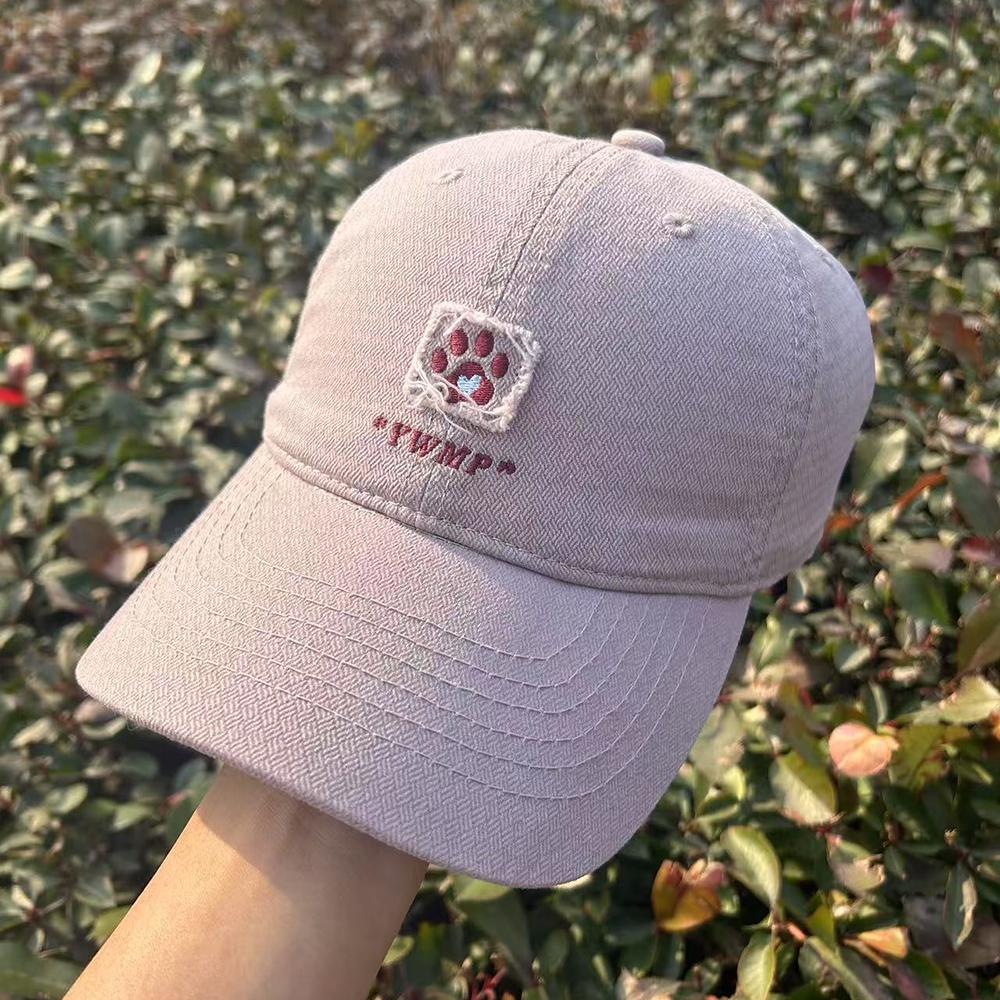 Корейская вышитая бейсболка для собак, мужская и женская, брендовая, повседневная, папина шляпа, для спорта на открытом воздухе, солнцезащитная, для гольфа