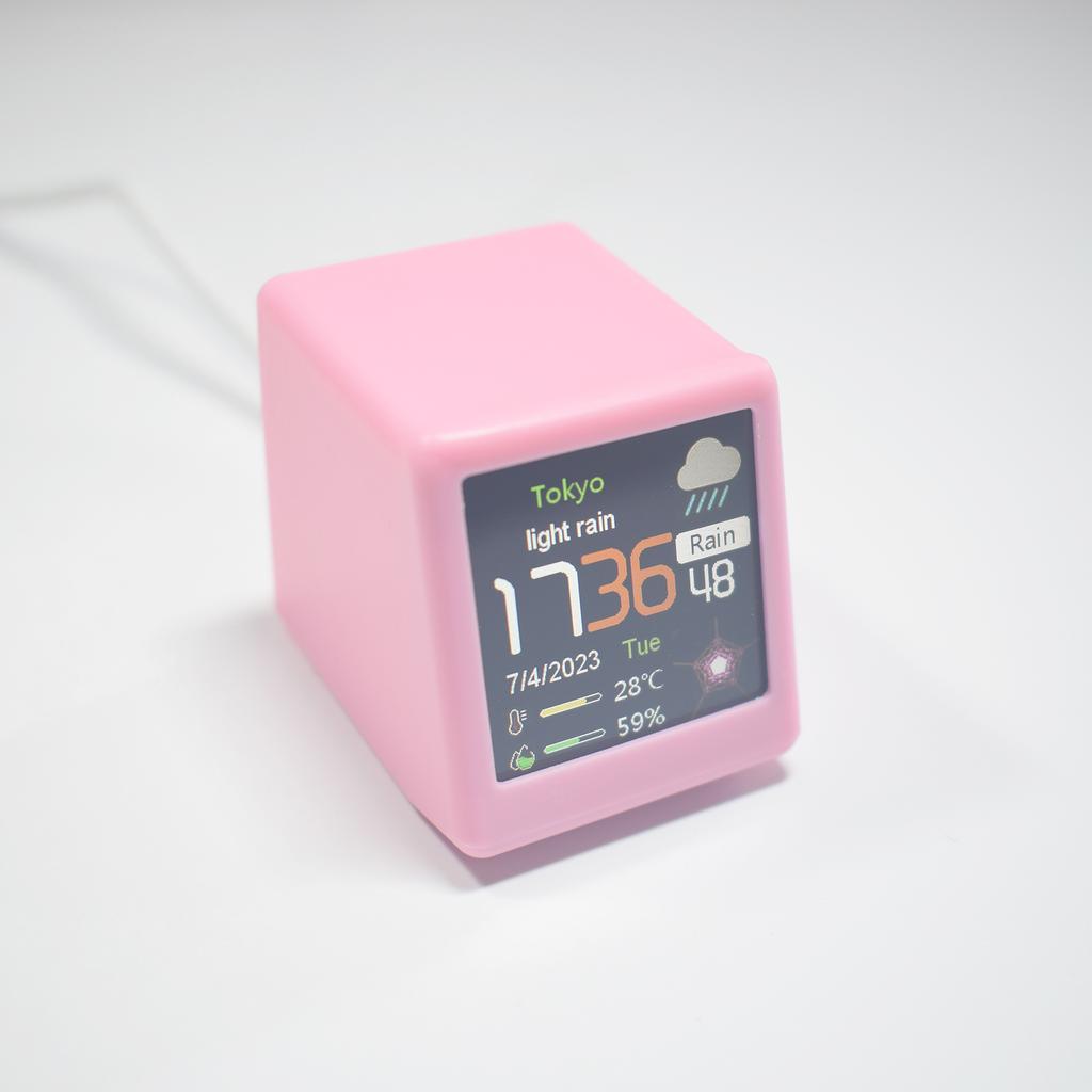 Красочный многофункциональный информационный дисплей OLED, Wi-Fi, умный рабочий стол, творческие часы «сделай сам», погода