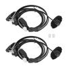 2pcs Two Way Radio Headphone Throat Microphone Headset Fit for BaoFeng UV-5R UV-6R UV B5 BF-888S