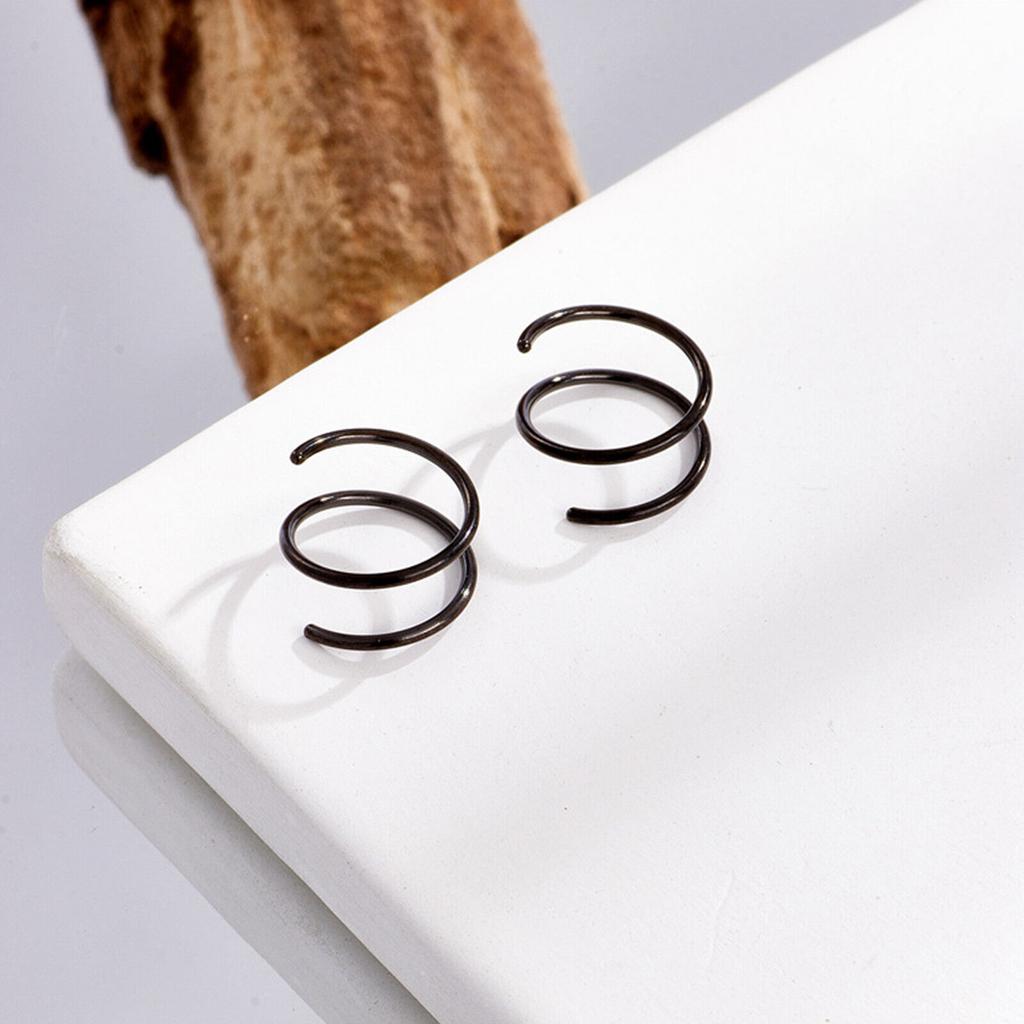 Двойное кольцо-обруч для носа для пирсинга, обруч для носа, кольцо для носа для женщин, спираль