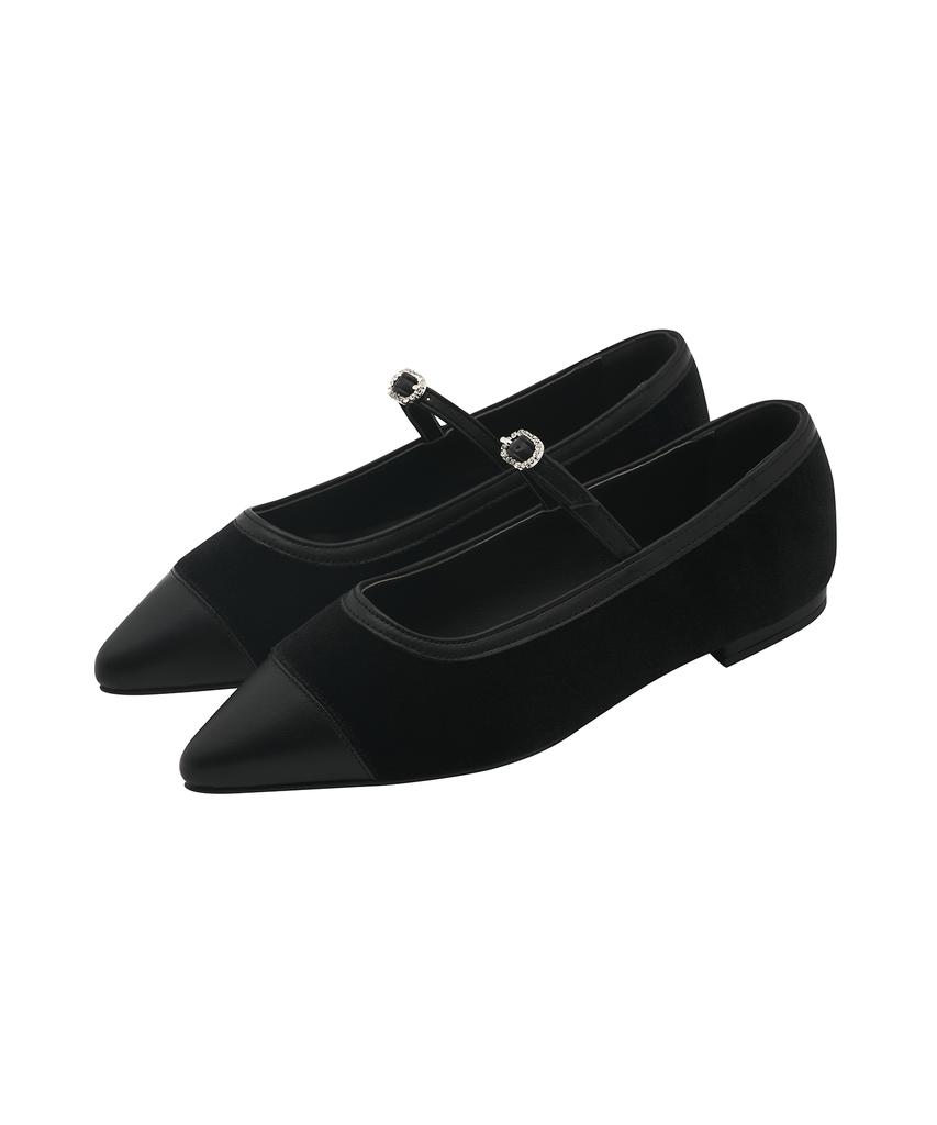 Туфли-лодочки на плоской подошве Spur Lou Mary Jane -Sa8040 (4 цвета) Туфли Мэри Джейн на плоской подошве (Тип А)