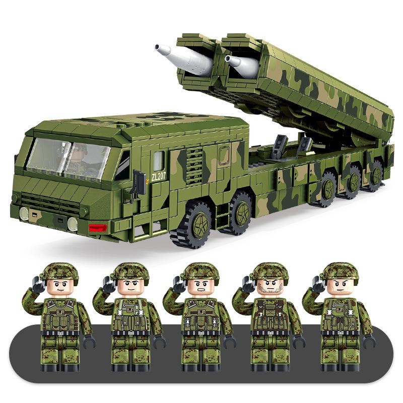 Cross-Compatible Lego WW2 Tiger T28 Heavy Battle Tank Fighter Building Blocks for Kids