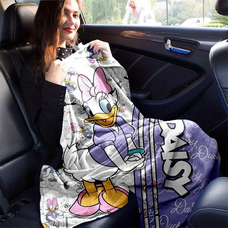 1pc Daisy Duck Purple Comic Book Print Blanket, Home, Office, Outdoor Gift for Kids and Adults
