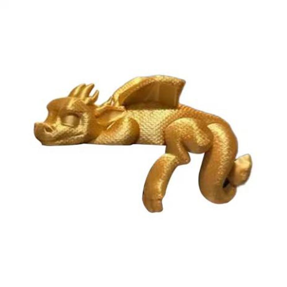 Decorative Sleeping Dragon Bookshelf 3D Printed Dragon Figurine Creative Dragon Ornament  Book