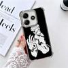 JUJUSU Аниме Персонаж Черно-белый Мягкий Чехол Для Телефона Для Xiaomi Redmi Note 14 15 Pro Plus 13 12 11S 11T 5G 10 9S 9 Покрытие Анти-Fa