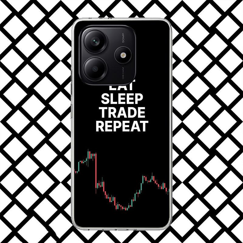 Trade Investment Forex Stock Market Phone Case for Xiaomi Redmi Note 15 14 14S 13 12 12S 11 Pro Plus 11E 11T 11S 10S 5G Soft Cov