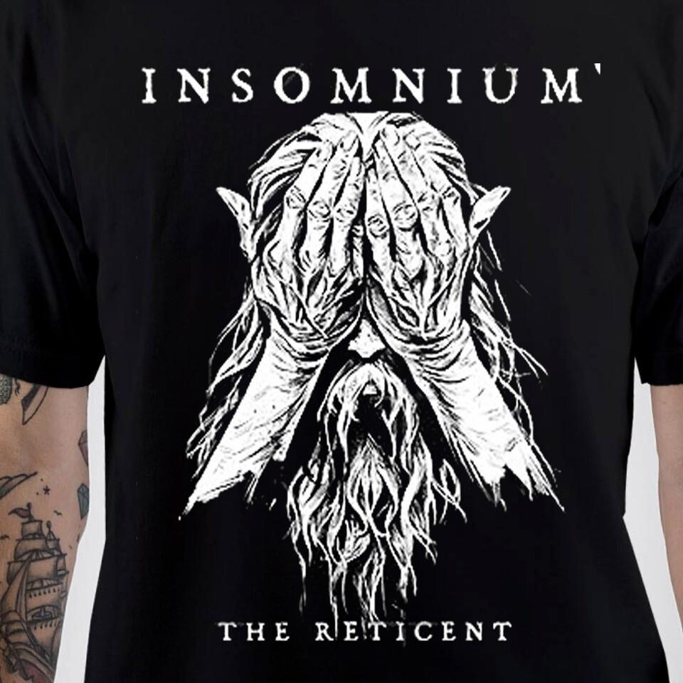 НОВЫЙ Альбом группы Insomnium черный Унисекс с коротким рукавом Унисекс Футболка Графическая футболка