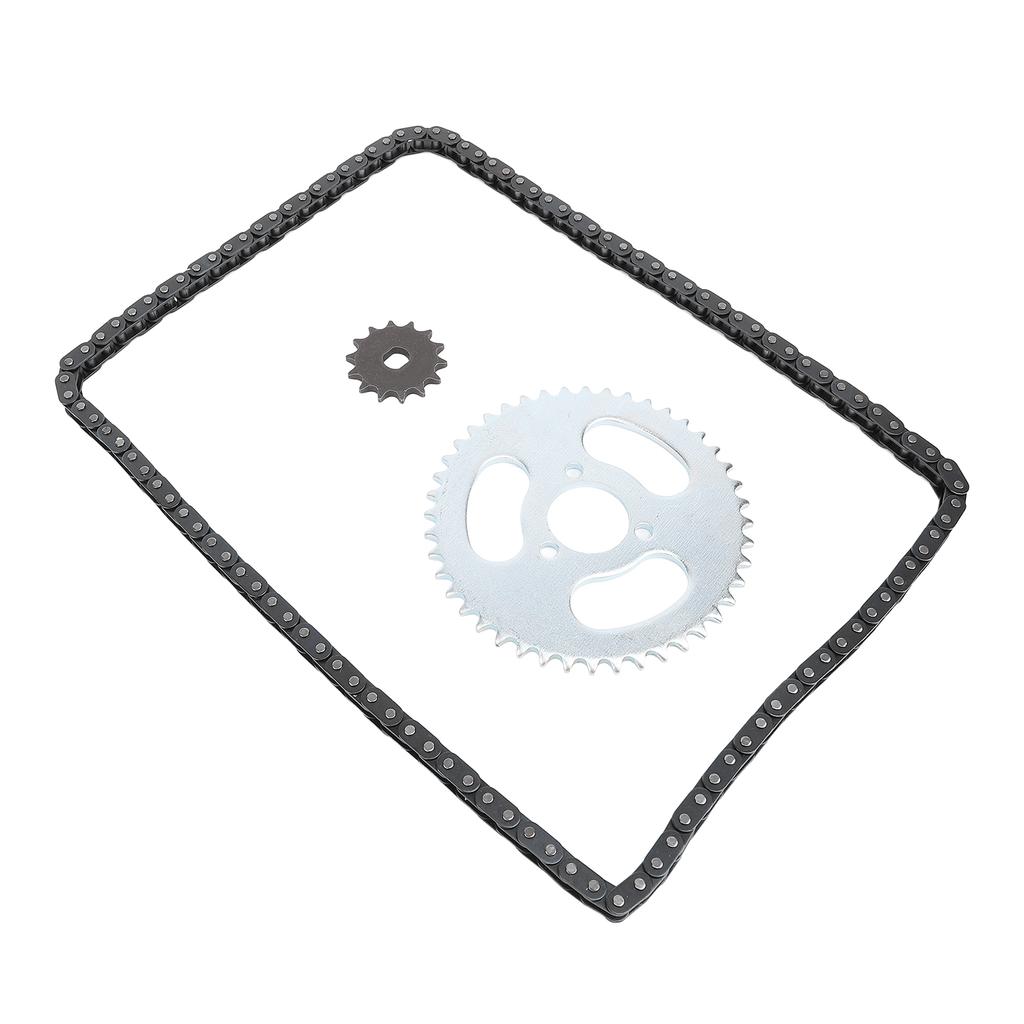 Комплект цепных звездочек T8F, стальная передняя звездочка 14T, комплект задних звездочек 44T с 3 отверстиями и цепью из 120 звеньев