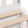 Solid Wood Bed with Shelf Without Mattress White 75 x 190 cm Pine