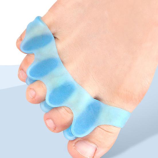 1 Pair Gel Toe Spacers for Women Men Gel Foot Pain Relief Bunion Corrector Toe Separators for Overlapping Toes