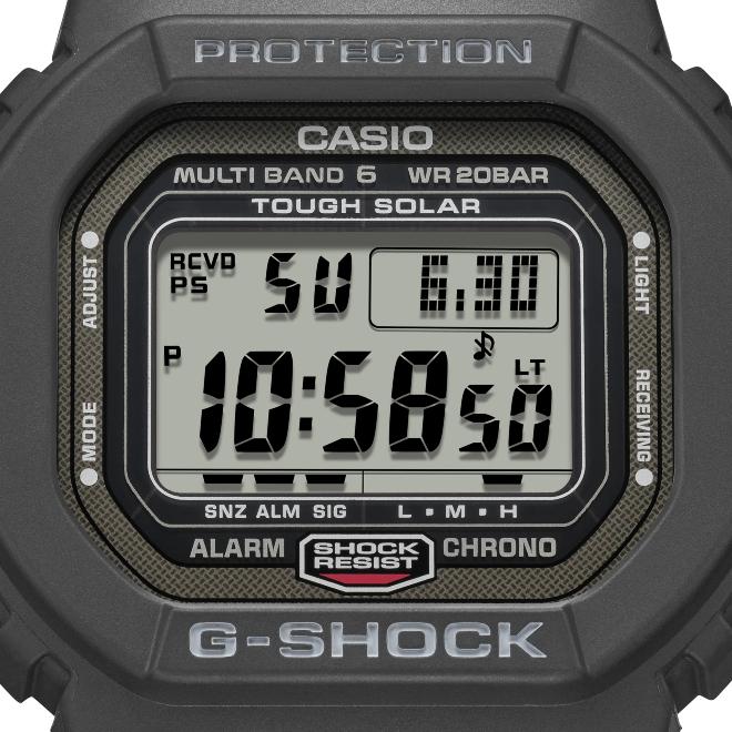 Casio Мужские часы G-SHOCK Цифровые Солнечные Радиоуправляемые Черные GW-5000U-1JF