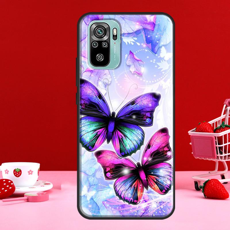 Красивый чехол с бабочкой для Redmi Note 10 Pro, чехол для Redmi Note 11 Pro Note 8 9 Pro 9S 10S 11S 9C 9A 9T