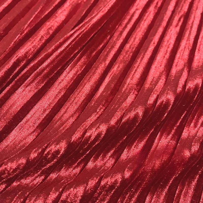 Solid Color 100x150cm Pleated Satin Fabric Per Meter Needlework Dress Skirt Costume Clothes Diy Sewing Cloth Soft Glossy Smooth