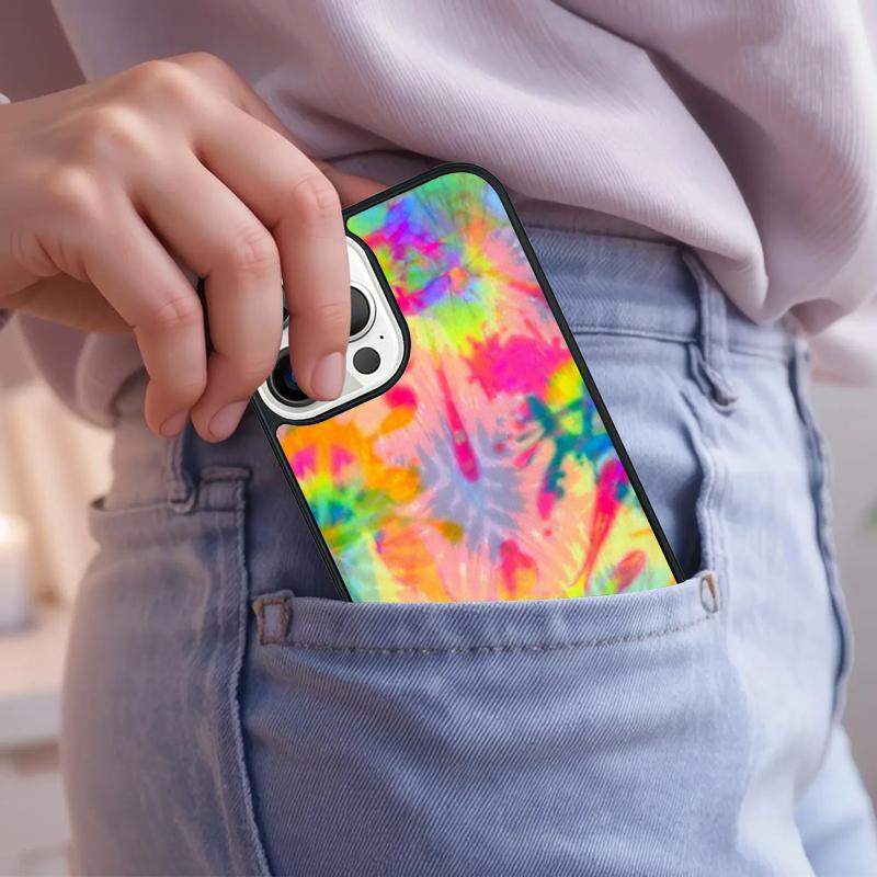 Абстрактный чехол для телефона Tie Dye для iPhone 17 Air 15 16e 14 13 Pro Max Coque 12 11 Pro Max PLUS