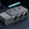 Car Cigarettes Lighter Adapter Multiple Port USB C Charging 3Socket PD35W for Heavy Duty Truck with Independent Switches