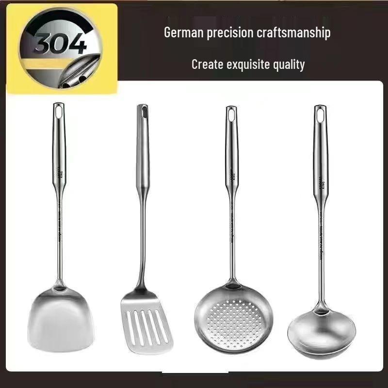 Набор кухонных принадлежностей: лопатка и половник для жарки вок из немецкой нержавеющей стали