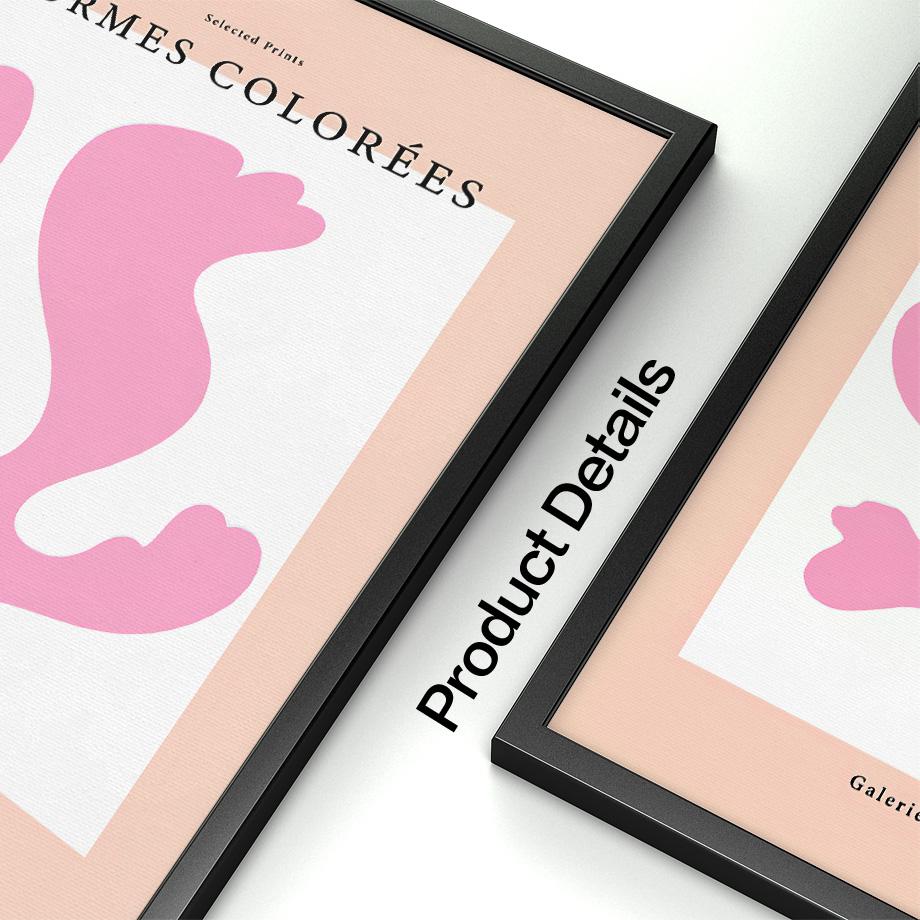 Spring Fresh Indie Pop Pink Green Flower Abstract Line Wall Art Canvas Painting Living Room Decor Poster And Print Wall Pictures