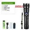 High Power Led Flashlight Rechargeable Long Range Tactical Torch Zoom Usb Hand Lantern for Camping, Outdoor & Emergency Use