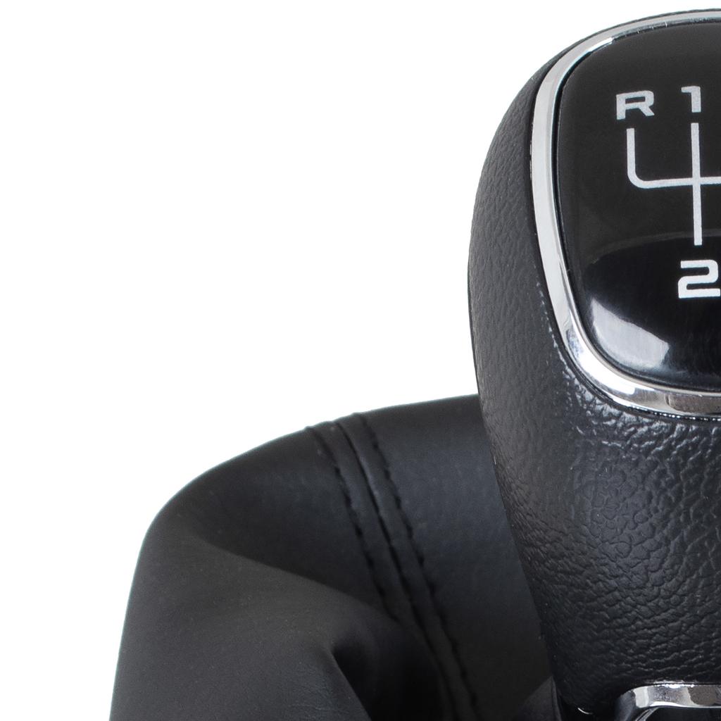 Skoda Octavia II 07-14 gear shift knob BLACK ABS + gaiter with frame 5 SPEEDS