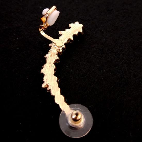 1 шт., интегрированные серьги-гвоздики для пирсинга для девочек, серьги-гвоздики со снежинками и стразами, ювелирные аксессуары