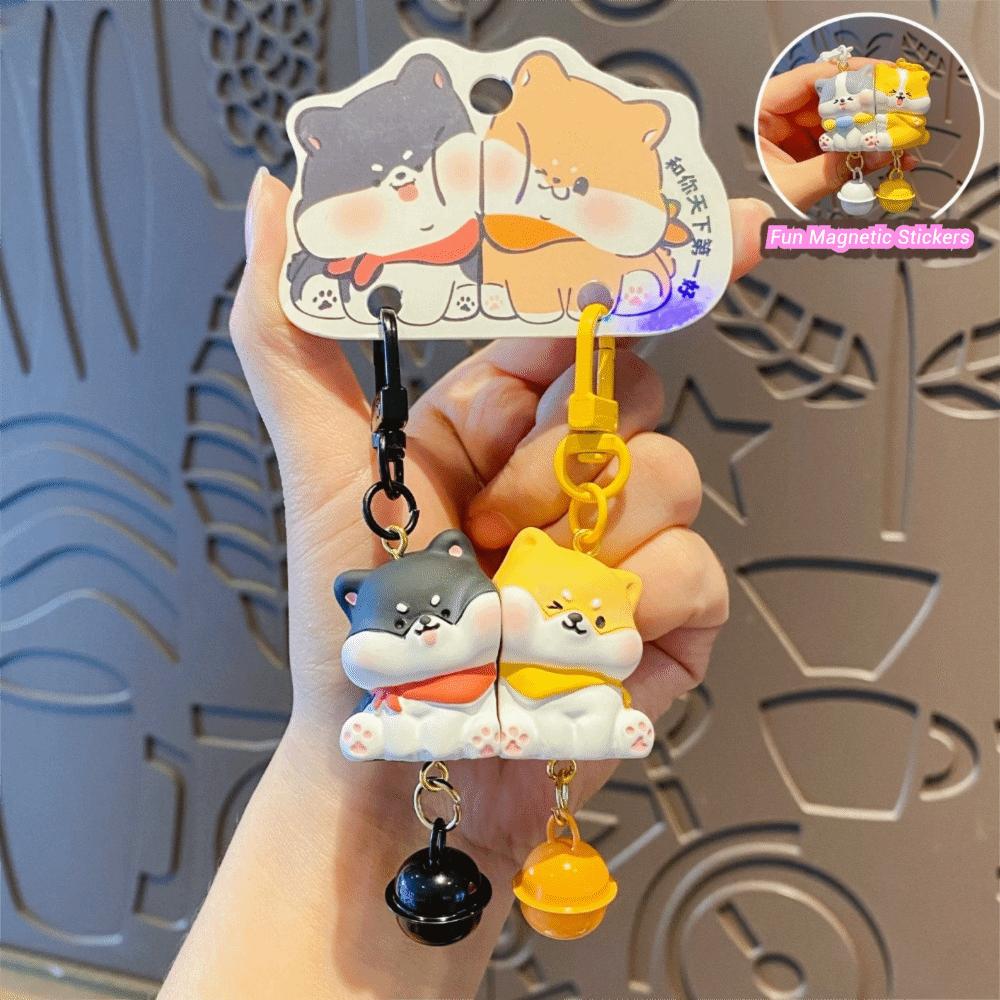 2Pcs/Set Resin Animal Keychain Mini Keychain Sets Creative Couple Pendant Couple Gift