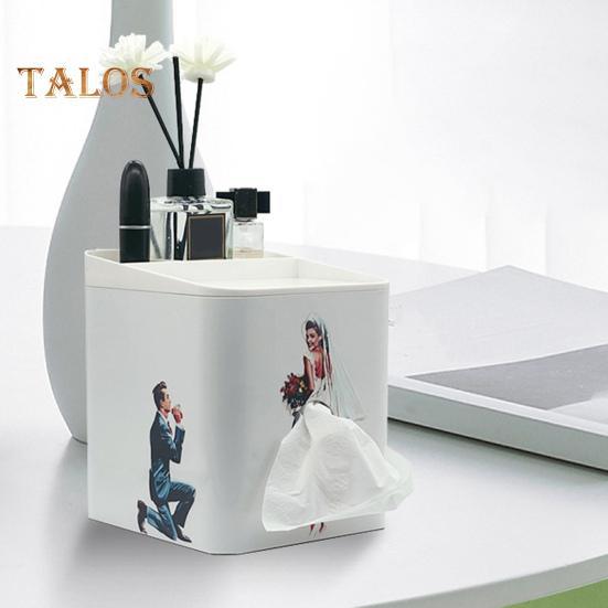 Декоративный держатель для коробки салфеток со съемной крышкой, большая емкость, уникальный дизайн, коробка для салфеток, украшение для стола