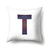 Polyester Pillowcase Home Geometric Striped Print Pillowcase 26 English Letter Cushion Cover