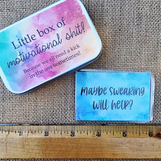 1 коробка смешных мотивационных карточек, карточки с цитатами для поддержки, открытка с позитивным содержанием для подарка на праздник