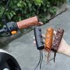 Handlebar PU Leather Cover Motorcycle Anti-slip Grip Handle Motorcycle Accessories