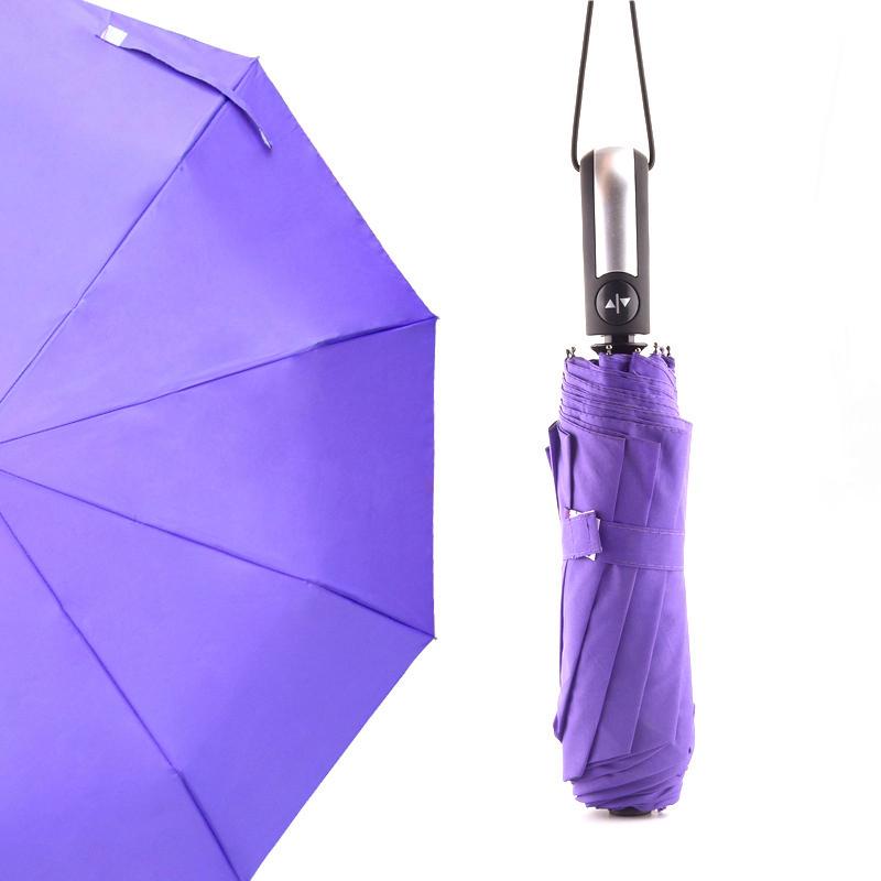 Wind Resistant Fully-Automatic Umbrella Rain Women For Men 3Folding
