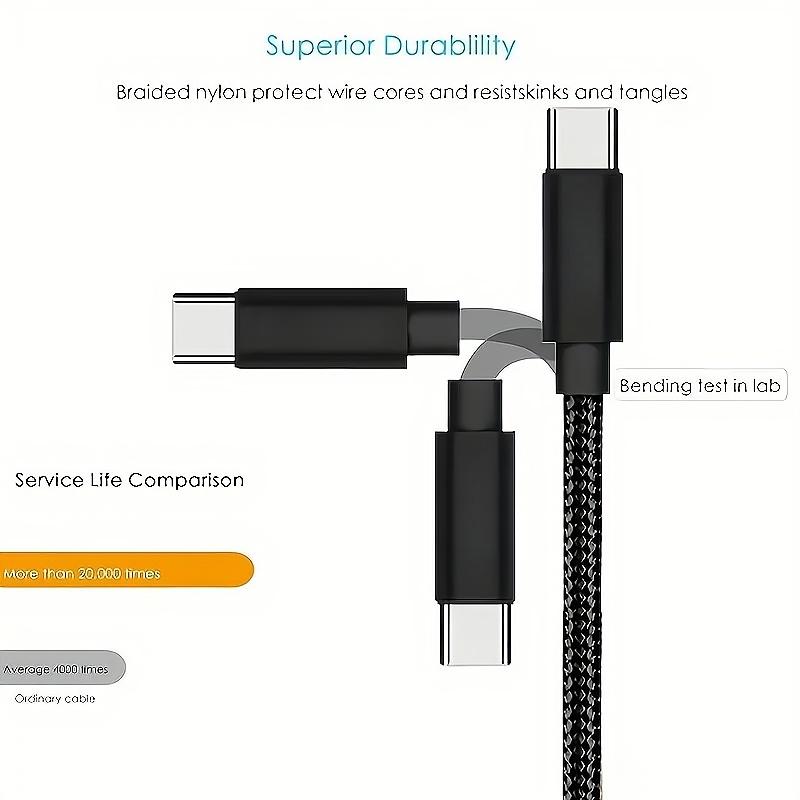 Цифровые кабели Высокоскоростной кабель USB Type-C для быстрой зарядки 3,3 фута/6,6 фута/9,9 фута для телефонов Android — совместим с Samsung, Redmi, OnePlus и Xiaomi
