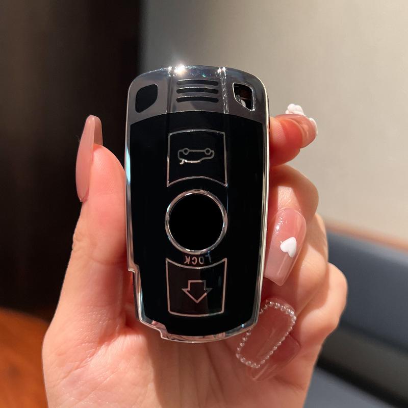 Мягкий чехол для дистанционного ключа из ТПУ для BMW X1 X5 X6 Z4 E90 E60 E70 E87 3 5 6 Series M3 M5, держатель в виде ракушки, аксессуары для брелоков