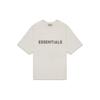 Essentials SS20 Футболка свободного кроя с 3D силиконовой аппликацией Мужские топы Овсянка FOG-SS20-288