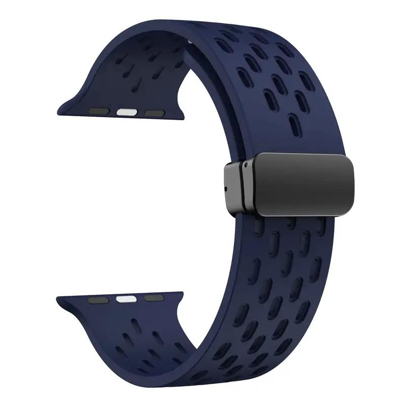 Силиконовый ремешок для Apple Watch band 49мм 45мм 44мм 42мм 46мм 40мм 41мм Браслет Correa iWatch Series 11 9 8 10 SE 7 6 5 Ultra 2