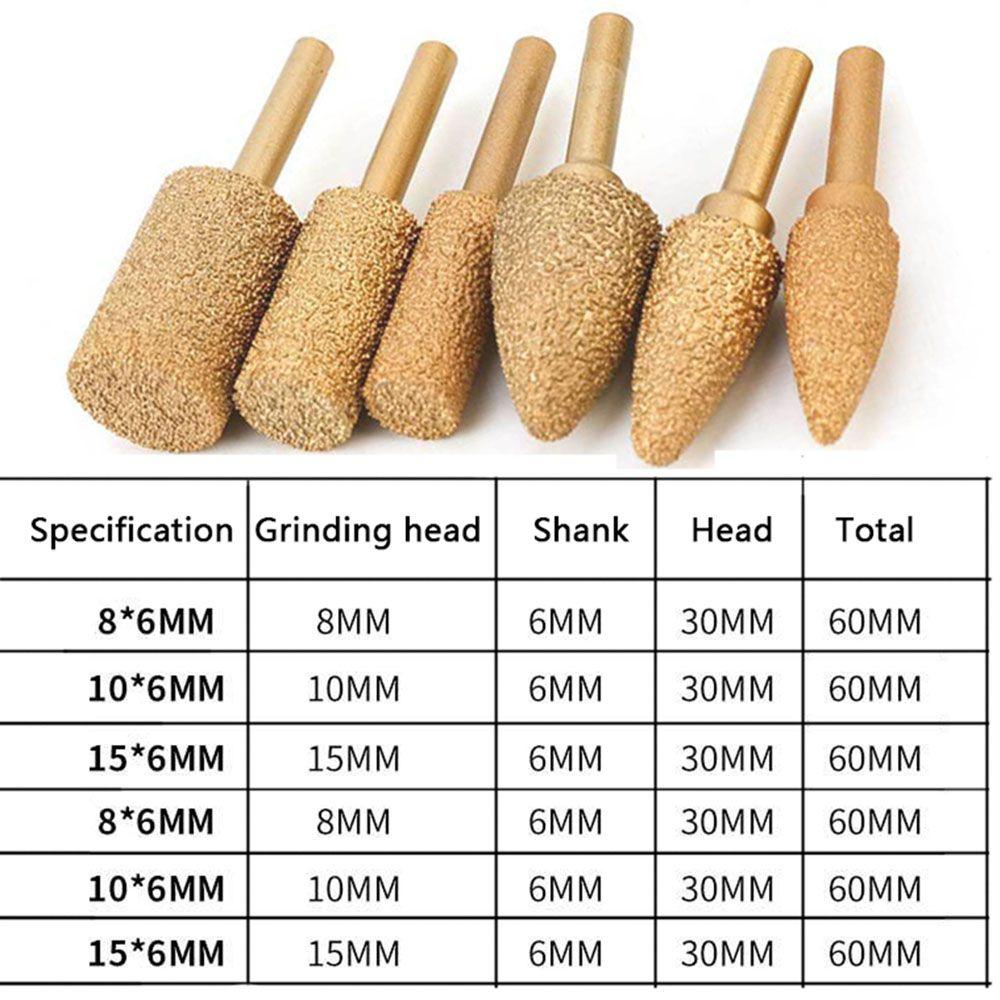 Grit Ball Shape Grit Ball Shape Cylinder Grinding Head Grinding Head Grinding Bit Diamond Coated