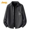 Jeep Мужская вельветовая рубашка с длинным рукавом на флисовой подкладке
