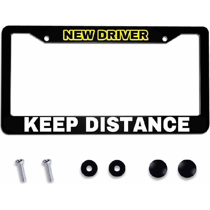 License Plate Frame Registered Nurse Stainless Steel License Plate Frame With 2 Holes & Free Screws 12.2 X 6.3 Inches