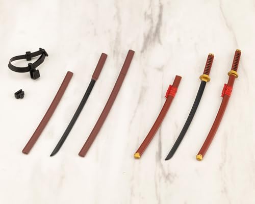 Kotobukiya MSG Modeling Support Товары Оружие Единица 56 Японский меч 2 [Черный меч] Общая длина приблизительная. Пластиковая модель размером 100 мм, не масштабированная