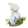 Eco Friendly Easter Rabbit Wood Ornament for Holiday Decoration and Indoor Display