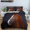 Horse Bedding Sets Single Double Queen King Size Quilt/Duvet Cover with Pillowcase 2/3 PCS Bedclothes Polyester Comforter Cover