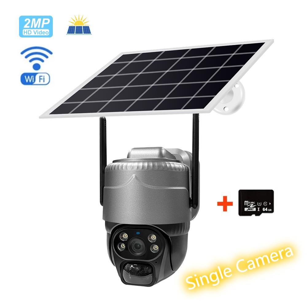 Камера видеонаблюдения на солнечной батарее, Водонепроницаемая IP-сетевая камера, Беспроводной Smart CCTV-видеорегистратор WIFI/4G