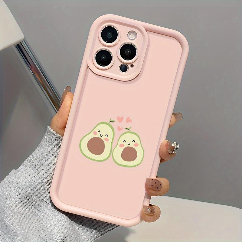 Милый чехол для телефона с рисунком авокадо, подходит для iPhone 17 16 15 14 13 12 11 Pro/Max/Plus, противоударная задняя крышка