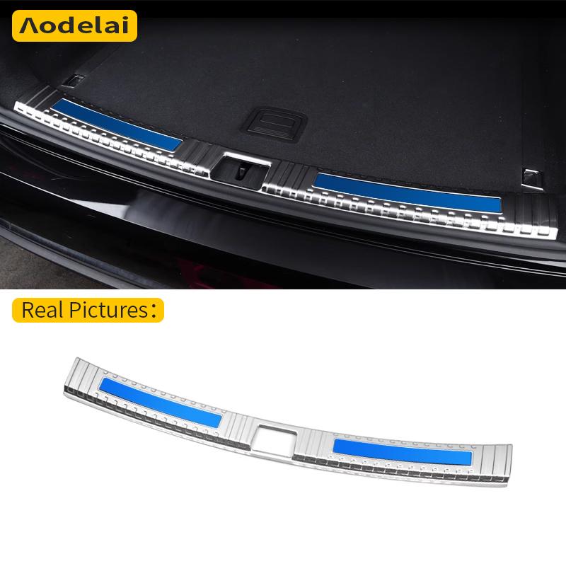 W20Trunk Bumper for Volkswagen Touareg CR 2019 2020 2021 2022 2023 2024 Car Accessories Rear Fender Protector Sill Cover Decoration