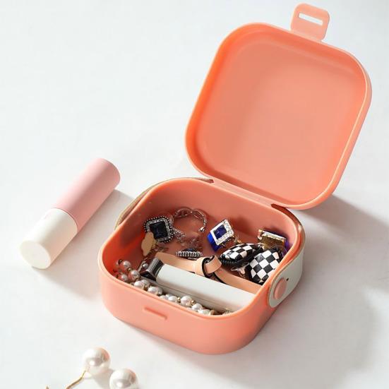 Квадратный чехол для наушников, коробка для хранения кабеля передачи данных, органайзер, пряжка, пылезащитный, компактный размер