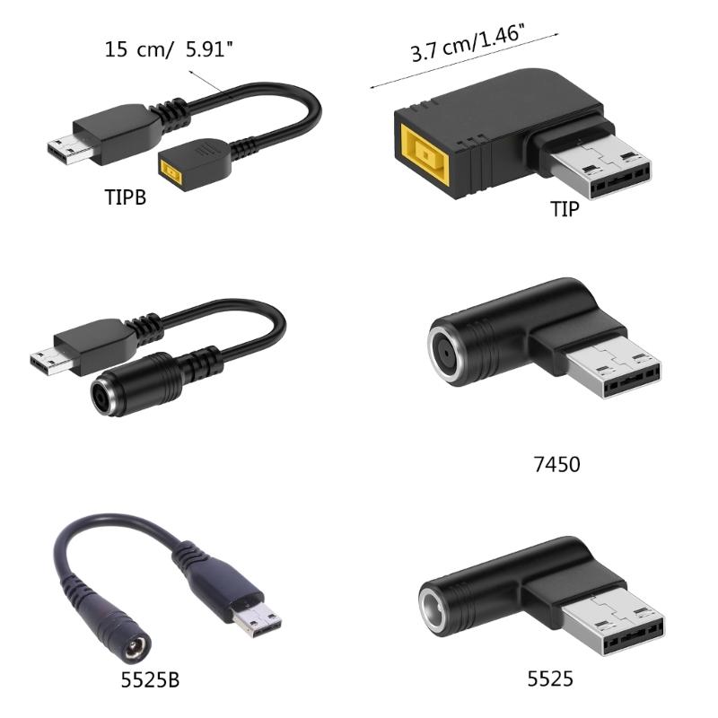 5,5x2,5 мм/7,4x5,0 мм/MSI USB-наконечник к MSI USB-наконечнику Кабель питания Разъем питания постоянного тока Зарядное устройство с USB-наконечником Быстроразъемные соединения