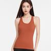 New Yoga Tank Top Double Layer High Elasticity Moisture Wicking Strap with Chest Cushion Shockproof Sports Underwear for Women
