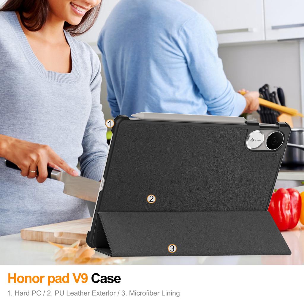 Для Honor Pad V9 Чехол Противоударный Кожаный Чехол-Подставка для Планшета